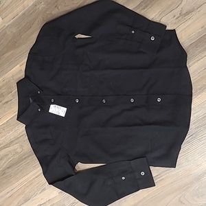 The Children's Place long sleeve shirts, black, Large (10/12)